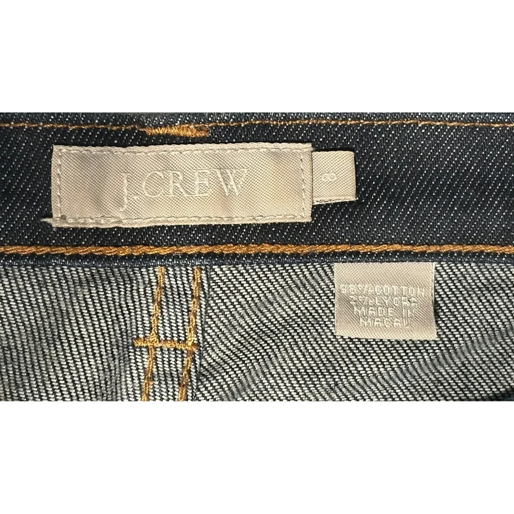 EUC J. Crew Dark‎ Wash Denim Jeans Bootcut Flared Leg Women's Size 8